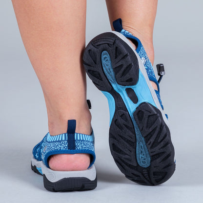 Blue Paw Print Sport Sandals