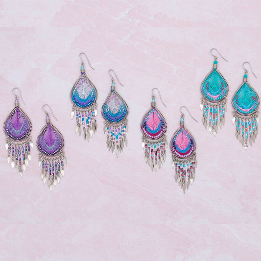 Dazzling Chandelier Thread Earrings