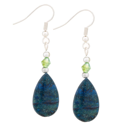 Stone Teardrop Earrings