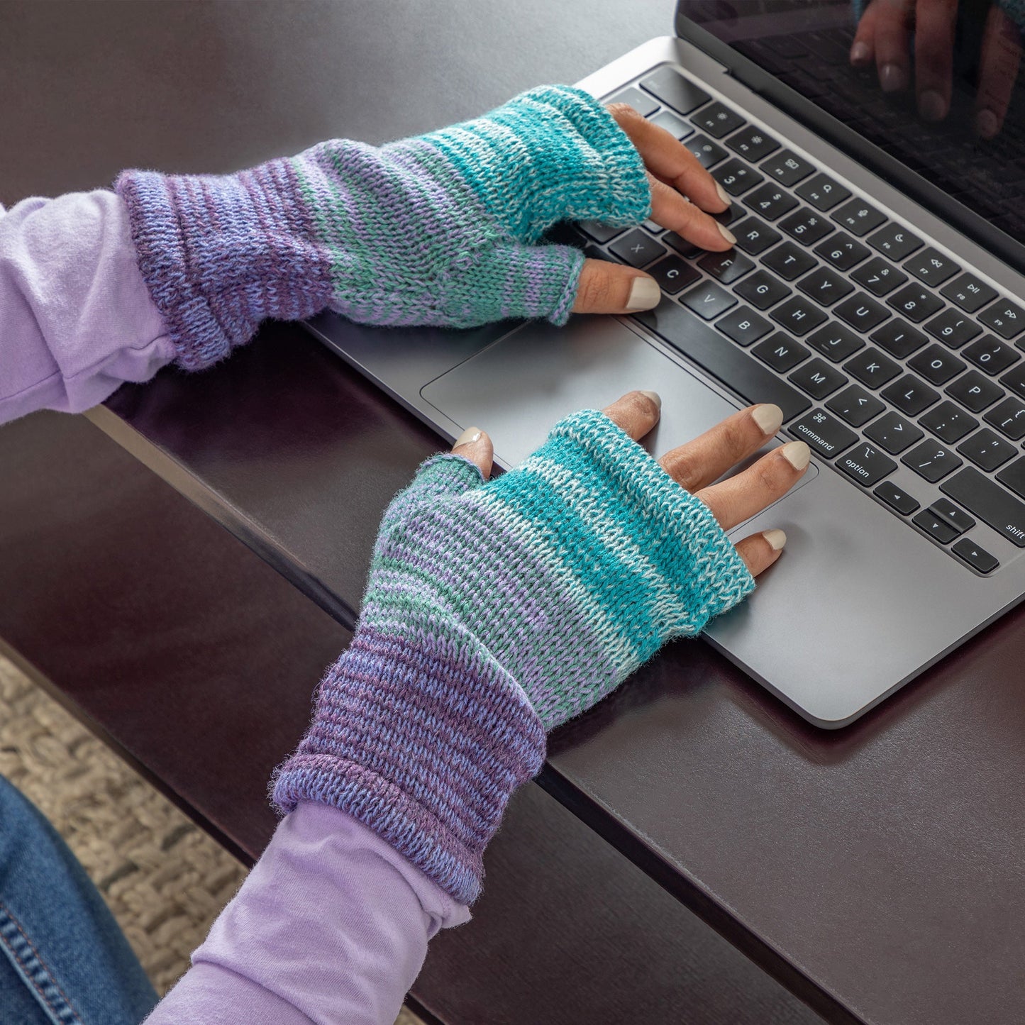 Alpaca Fingerless Mittens