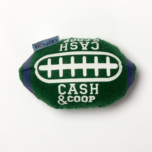 Cash & Coop Football Dog Toy