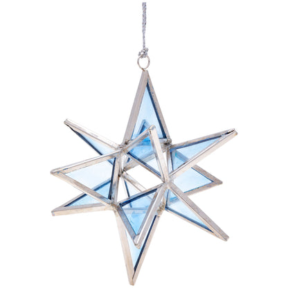 Glass Moravian Star Ornament