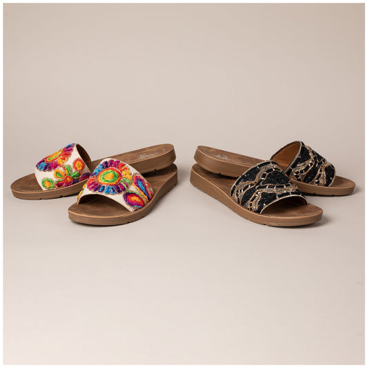 Corkys Pinwheel Slide Sandals