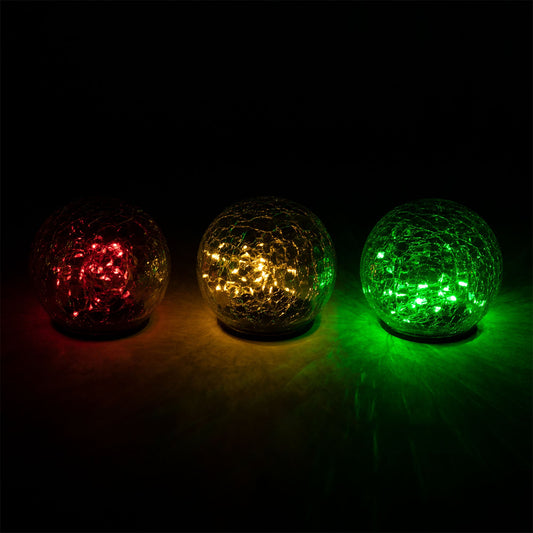 Glass Globe Solar Garden Light