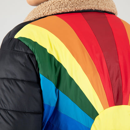 Chasing Rainbows Retro Stripe Insulated Jacket