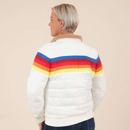 Chasing Rainbows Retro Stripe Insulated Jacket