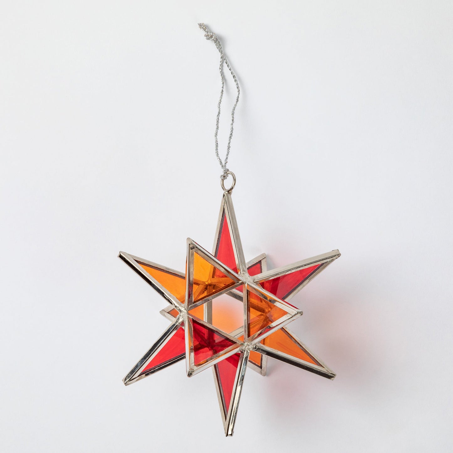 Glass Moravian Star Ornament