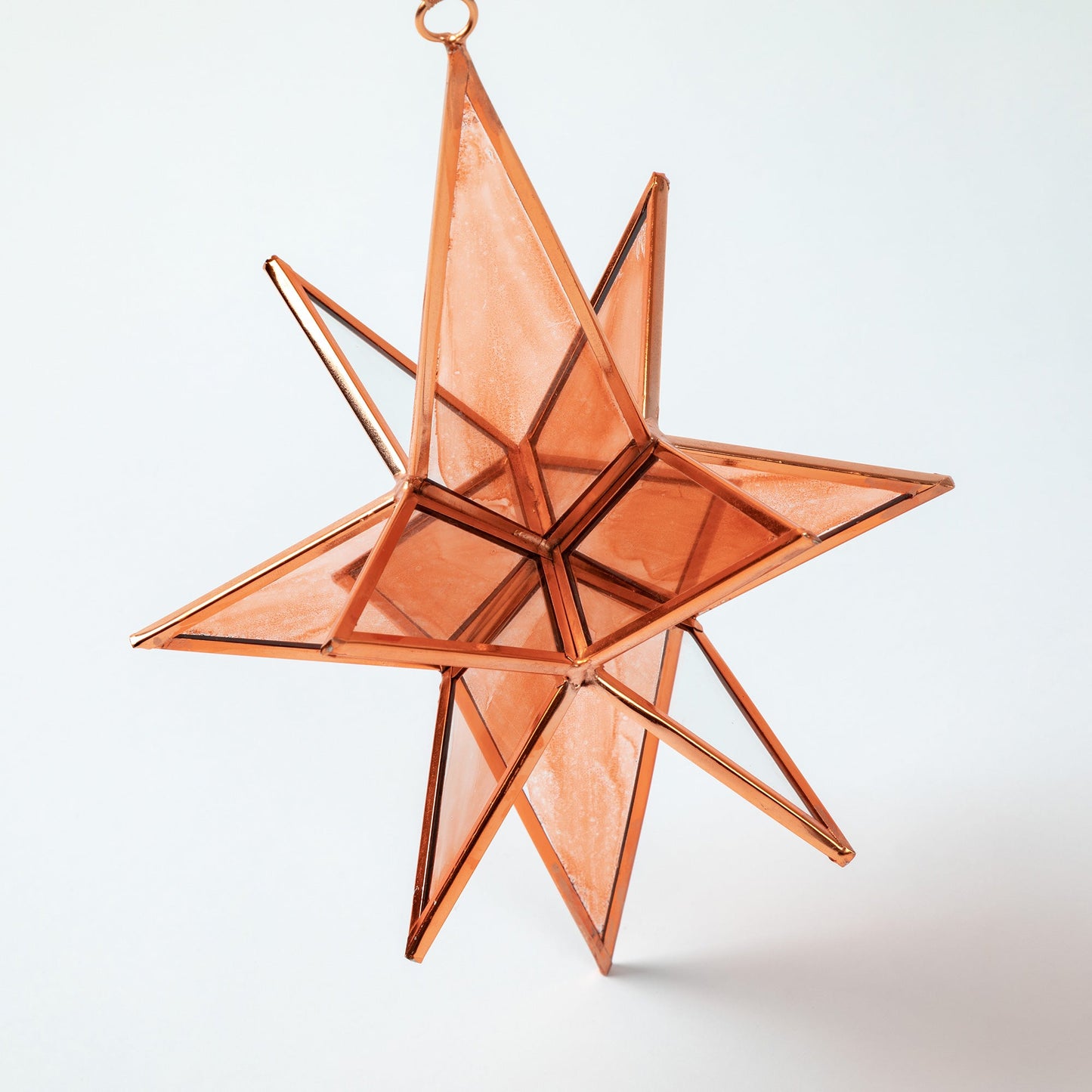 Glass Moravian Star Ornament