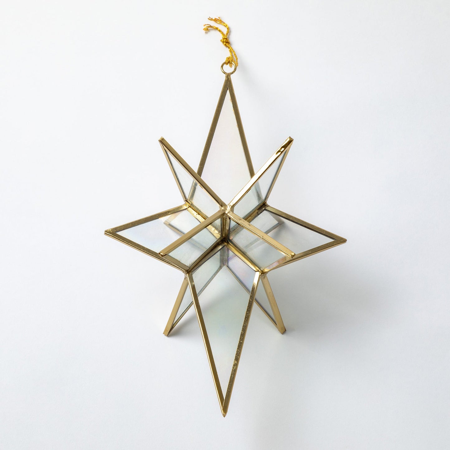 Glass Moravian Star Ornament