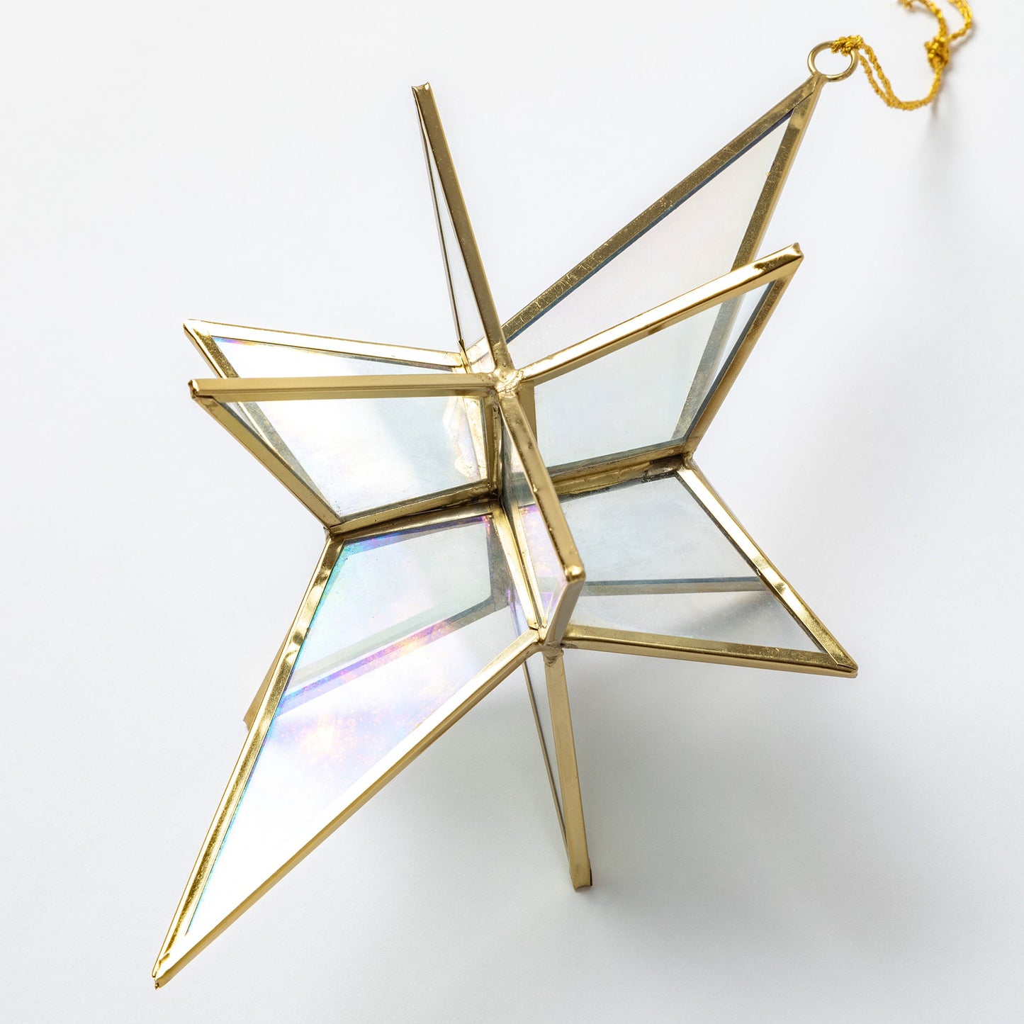 Glass Moravian Star Ornament