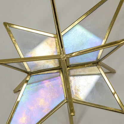 Glass Moravian Star Ornament