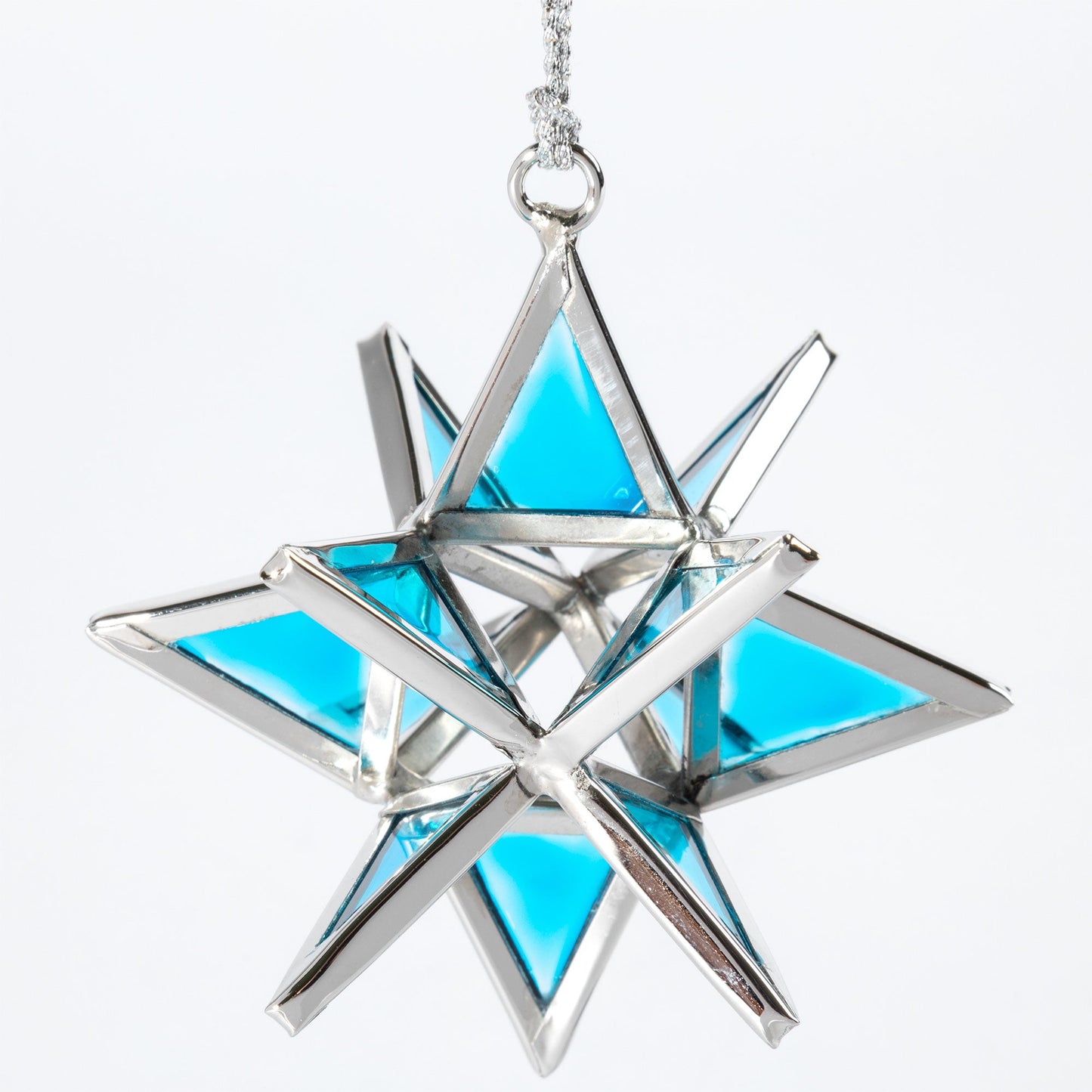 Glass Moravian Star Ornament