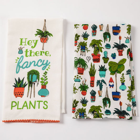 Fancy Plants Dish Towels - Set of 2