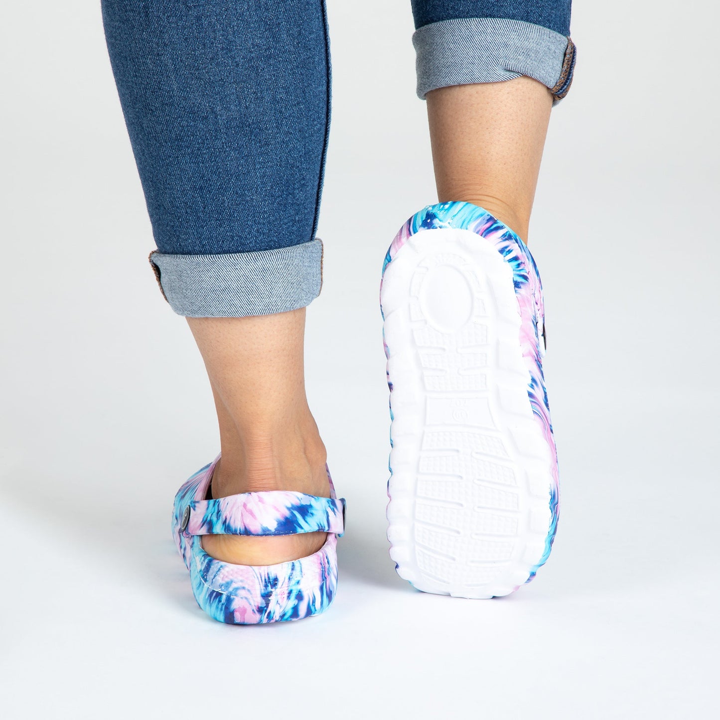 Tie-Dye Air Balance Clogs