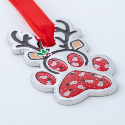 Christmas Paw Print Ornament