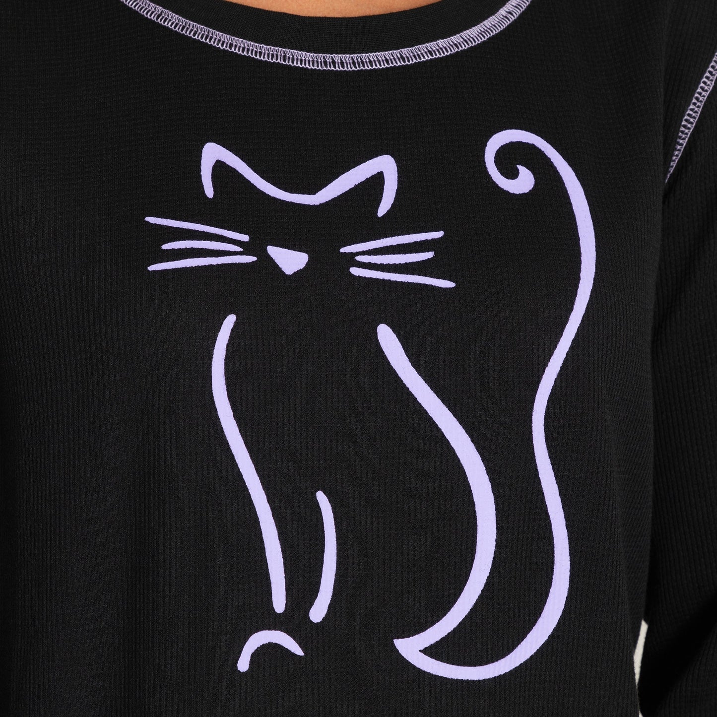 Pet Sketch Thermal Long Sleeve Top