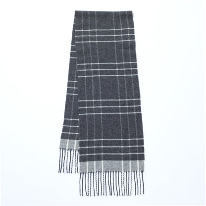 Ukrainian Merino Wool & Cashmere Plaid Scarf