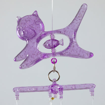 Glow in the Dark 3D Cat Wind Chime