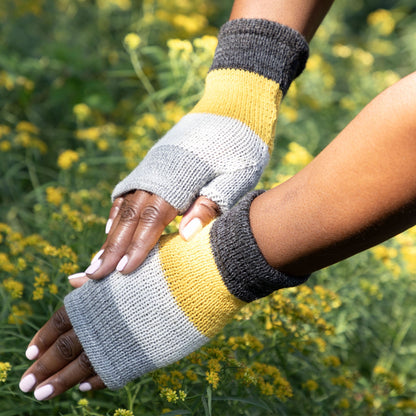 Alpaca Fingerless Mittens