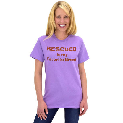 Rescued Is My Favorite Breed T-Shirt