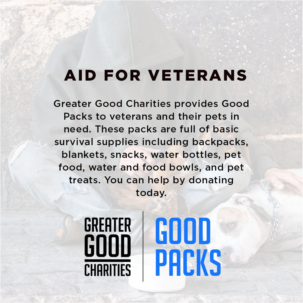 Send Critical Supplies to Veterans & Pets Experiencing Homelessness - 1 Good Pack